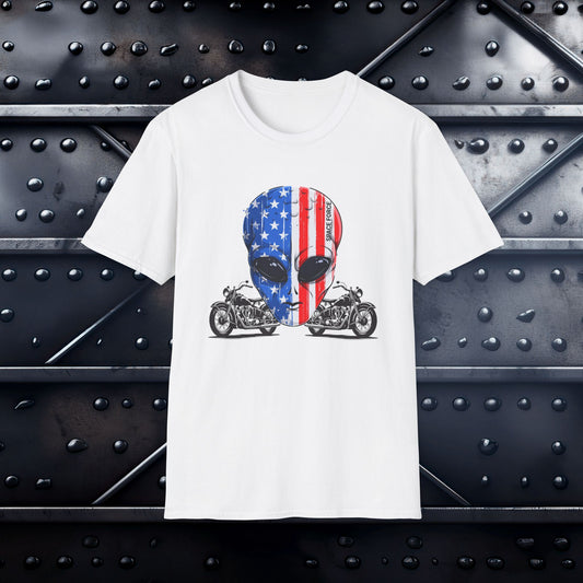 Motorcycle Gift: Space Force motorcycle t-shirt