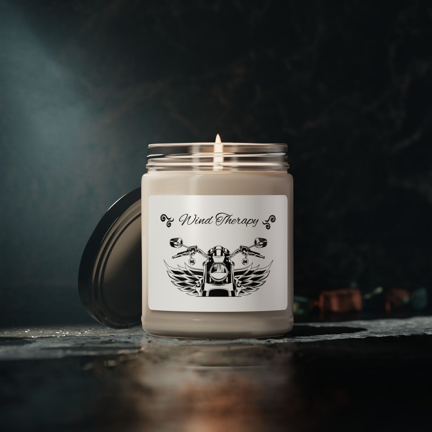 Wind Therapy Motorcycle, Scented Soy Candle, 9oz