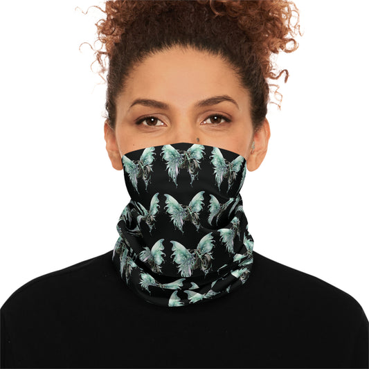 Motorcycle with wings winter neck gaiter by Steel Spirit